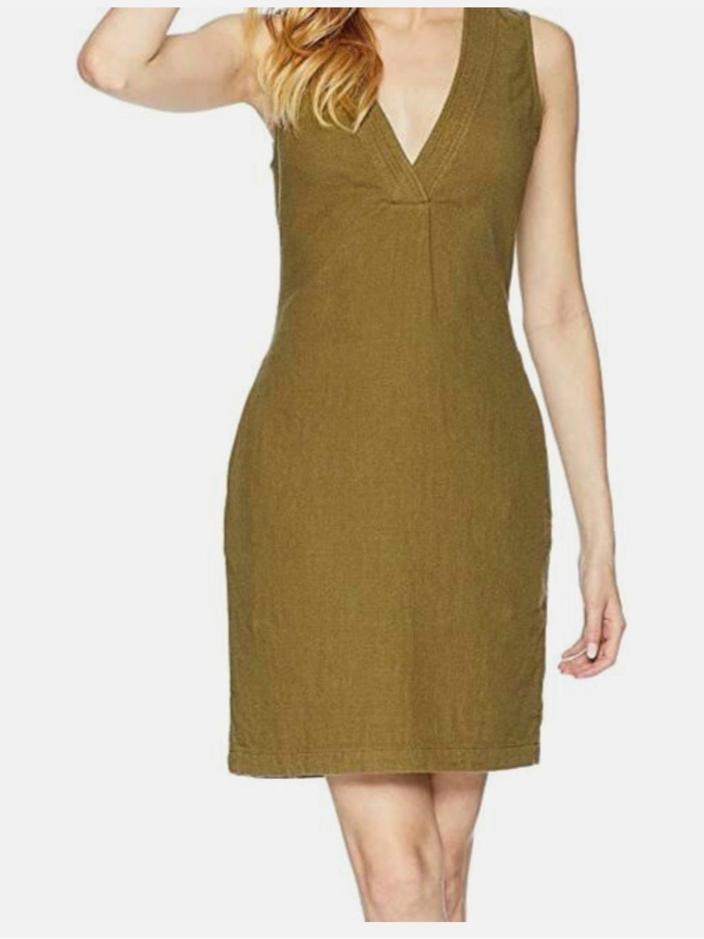 AG Adriano Goldschmied Women's Green Melissa Sleeveless Shift Dress Size S